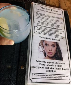 アンジェリーナ・ジョリーにちなんだカクテルが大人気(Photo by 朝比奈)