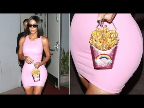 2018/08/22 公開『YouTube』X17onlineVideo - Kim Kardashian Rocks A Sparkly $6K French Fry Purse, Exposes Spanx In Beverly Hillsのサムネイル