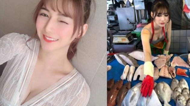 台湾で魚を売る女性が美しすぎると話題に