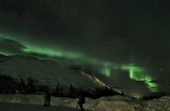 夢にまでみたオーロラをノルウェー・トロムソで鑑賞(Photo by 朝比奈)