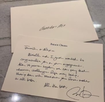 「どうぞお幸せに!」とオバマ元大統領。