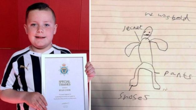画像:『METRO』Boy, 10, drew picture that identified stranger trying to get through school gate(Picture: North News)