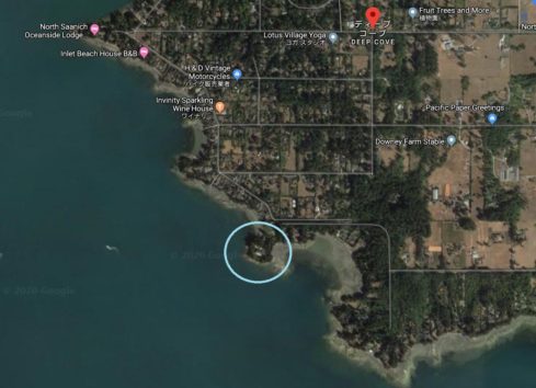 あっという間につき止められてしまった一家の住まい(画像:Google Mapのスクリーンショット)