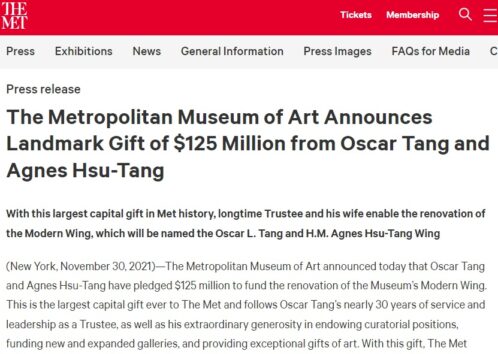 たとえ1億円寄付しようとも…　眞子さんロイヤルチート作戦メトロポリタン美術館は鼻で笑うだけ？　