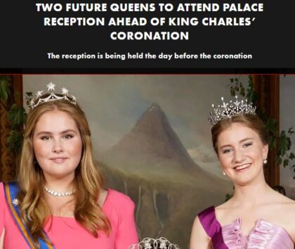 将来の女王たち、ベルギーとオランダのプリンセスが5月5日の英国王主催のレセプションに出席される(画像は『HOLA!』のスクリーンショット)